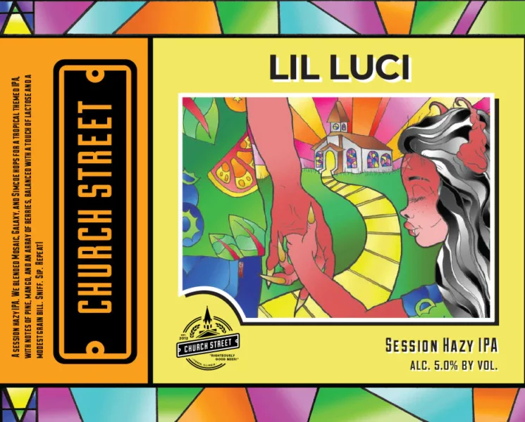 lil luci hazy ipa 16 oz can label beer