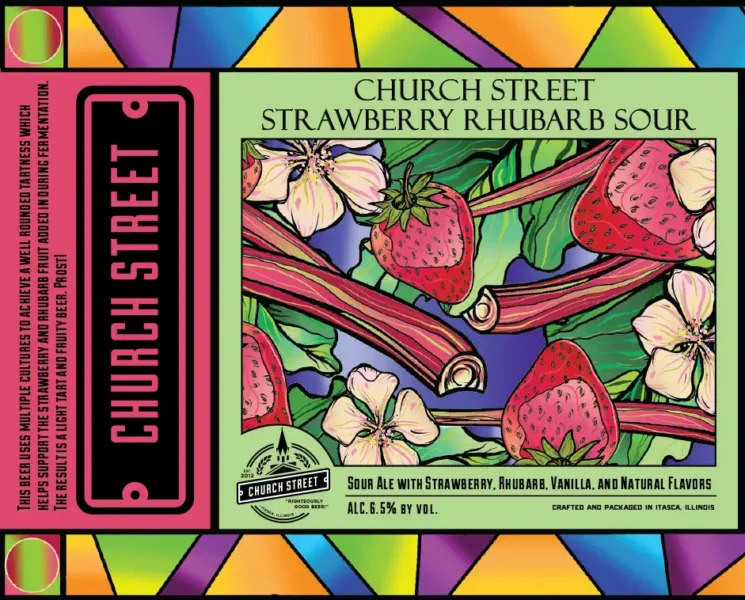strawberry rhubarb sour beer